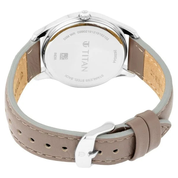 Titan Workwear Blue Dial Women Watch With Leather Strap | NP2639SL05
| Women's Watch