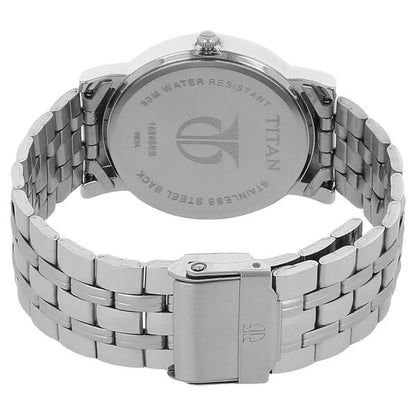 Titan Karishma Quartz Analog Silver Dial Silver Stainless Steel Strap Watch For Men | NN1639SM01 | Men's Watch