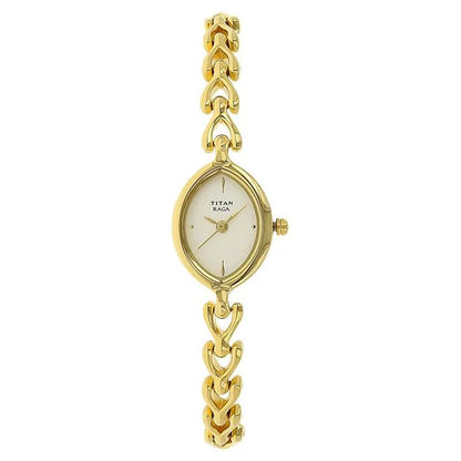 Titan Raga White Dial Women Watch With Metal Strap | NT2370YM01 | Women's Watch