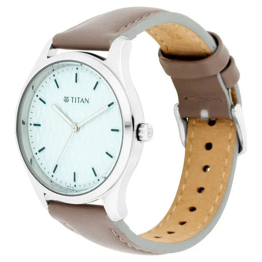 Titan Workwear Blue Dial Women Watch With Leather Strap | NP2639SL05
| Women's Watch