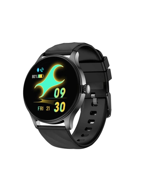 Fastrack | Jupiter R1 Round Smartwatch with SingleSync BT Calling Upto 5 Day Battery, IP68(Black)