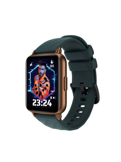 Fastrack | Jupiter S1 Smartwatch with SingleSync BT Calling Upto 5 Day Battery, IP68(Brown & Green)