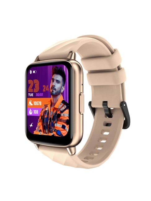 Fastrack | Jupiter S1 Smartwatch with SingleSync BT Calling Upto 5 Day Battery, IP68(Brown & Beige)