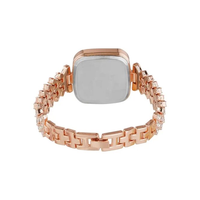 Luxurious Rose Gold LED Bracelet Watch with Diamonds Watch for Women & Girls - Image 6