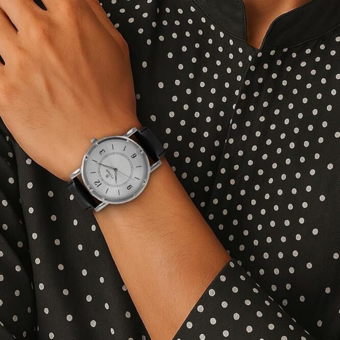 Titan Analog Dial White Band Black Watch-Nl1639Sl03 For Unisex - Image 6
