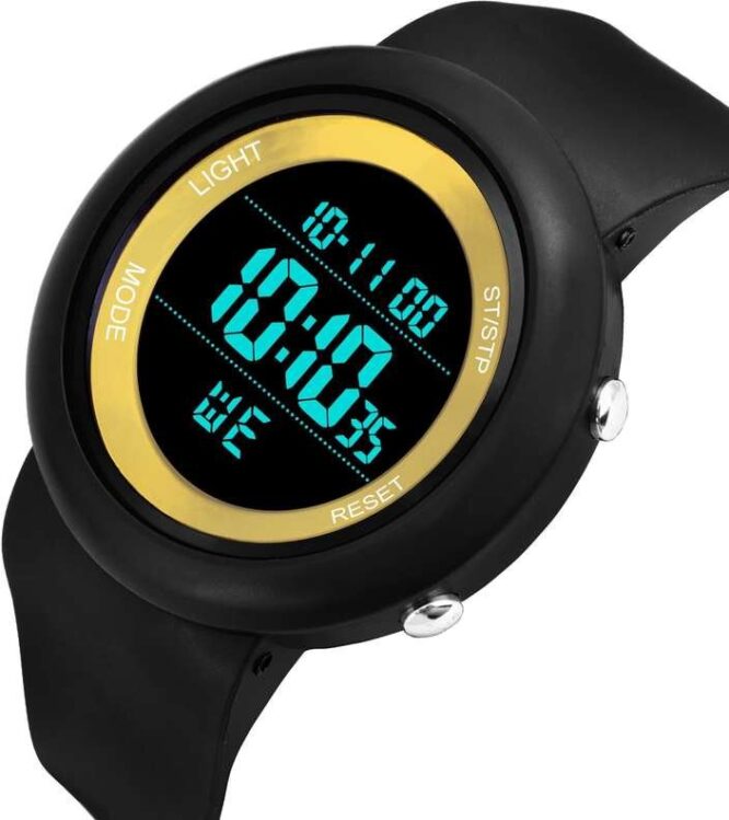 Stylish Sporty Look, Alarm, Black Strap, Multi Function Chrono Premium Watch Digital Watch For Men - Image 2