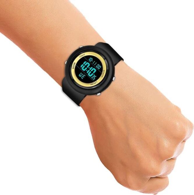 Stylish Sporty Look, Alarm, Black Strap, Multi Function Chrono Premium Watch Digital Watch For Men - Image 5