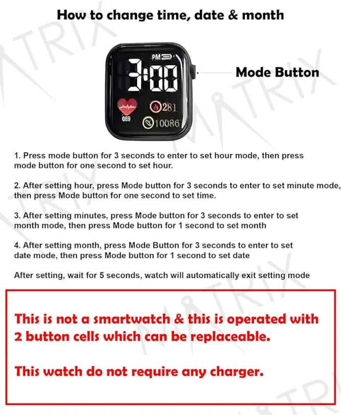 myKotwal.com LED Watch, Waterproof & Shockproof LED Watch for Boys & Girls - Image 4