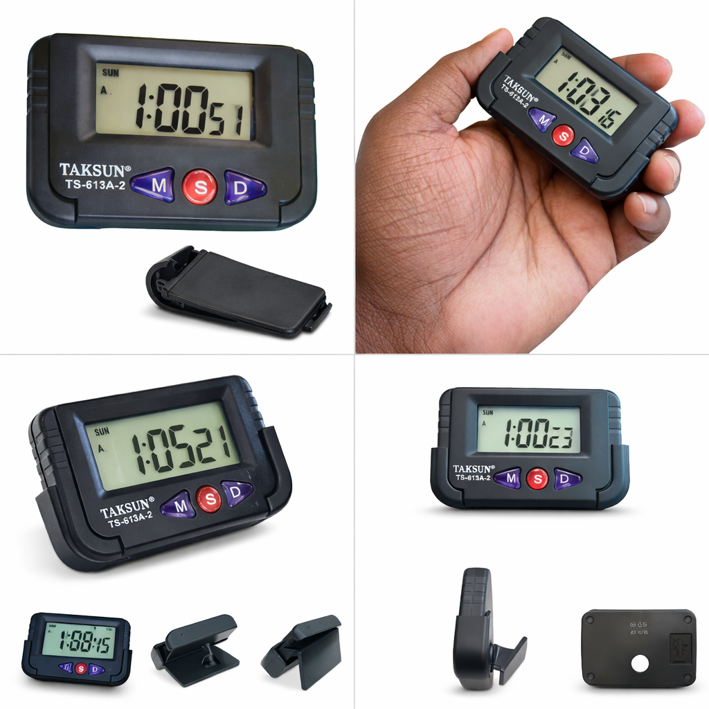 Taksun Digital Car Watch cum Stopwatch (Model: TS-613A-2)