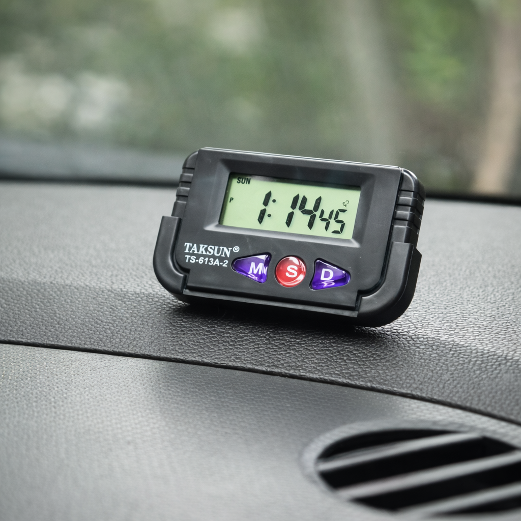 Taksun Digital Car Watch cum Stopwatch (Model: TS-613A-2) - Image 2