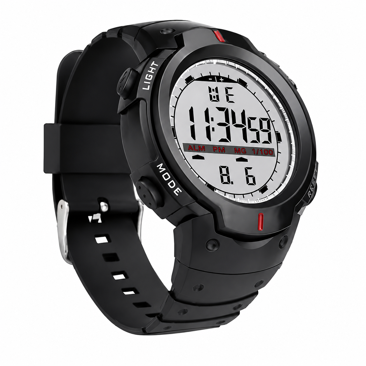 Digital Sports Watch | LED Display | Silicone Strap | Alarm & Stopwatch | Men & Women - Image 2