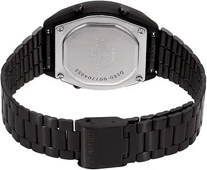 Casio Digital Watch for Men & Women | B640WB-1ADF | Black Stainless Steel Chain | Quartz | Alarm | Stopwatch | 50M Water Resistant - Image 5
