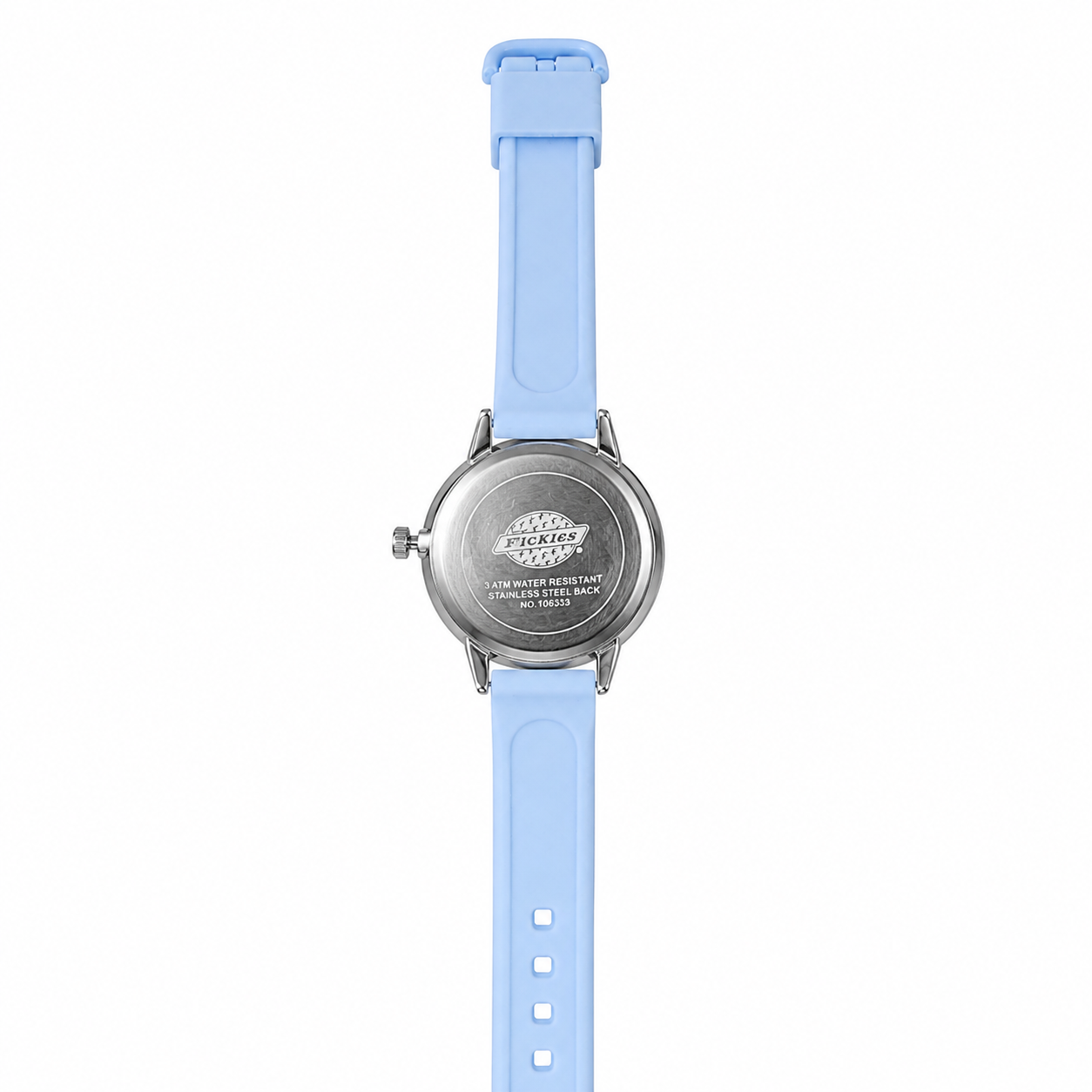 Fickies Women's Analog Watch | Sky Blue Silicone Strap | White Round Dial | Quartz Casual Fashion Wrist Watch - Image 3
