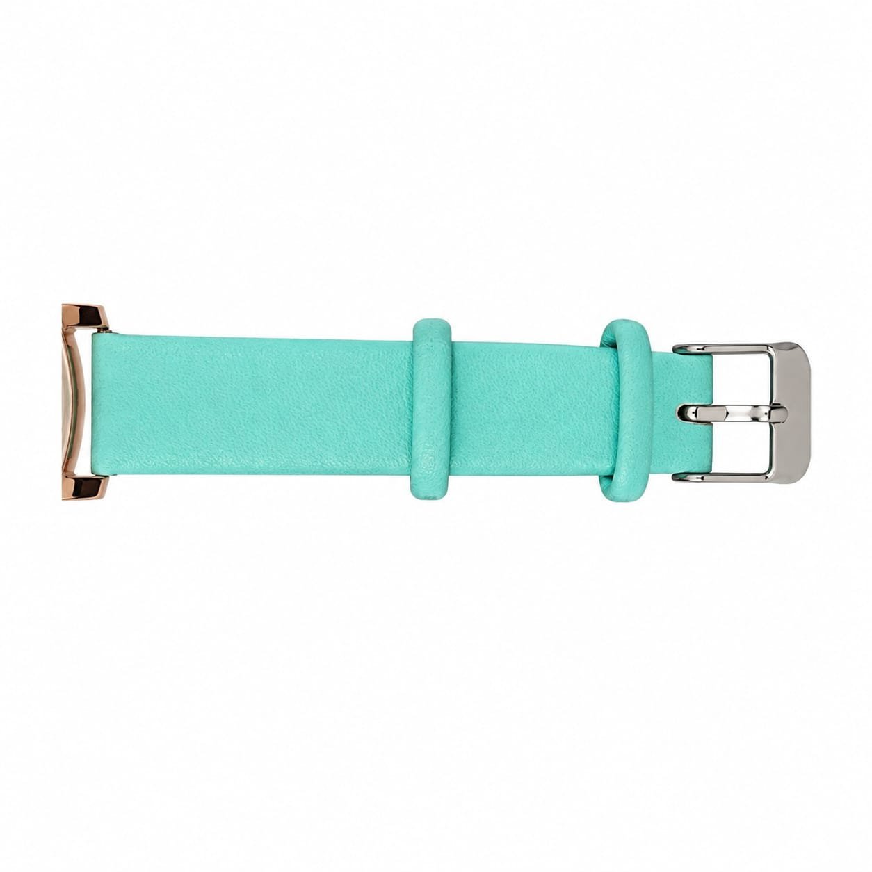 Dlos Women's Analog Quartz Watch | Floral Pearl Dial | Mint Green Silicone Strap | Elegant Casual Fashion Wrist Watch - Image 4