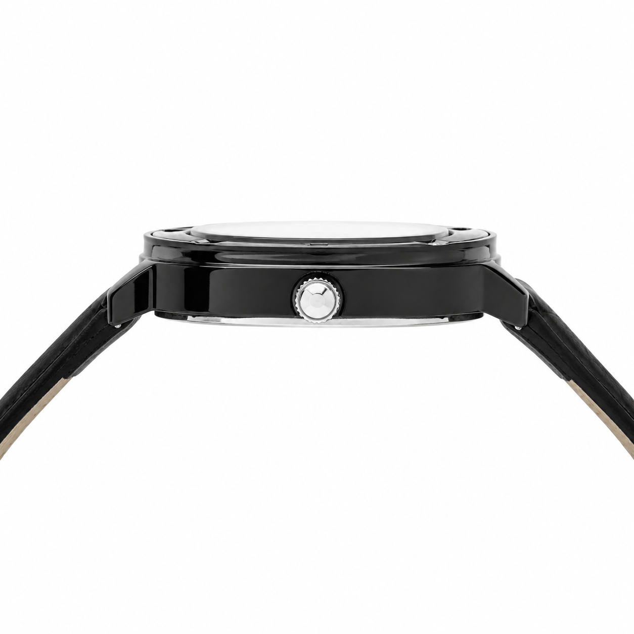Fickies Square Analog Watch for Women | White Dial | Black Leather Strap | Stylish Casual Wrist Watch - Image 2